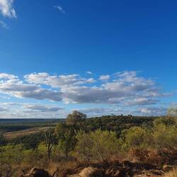 View from the lookout to the north and Great Dividing Range