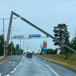 Polarkreis...über der Strasse😅