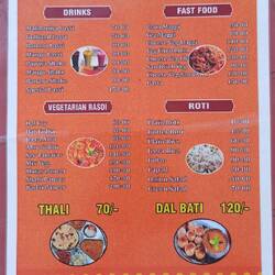 Wir wählten Thali und Vegetable Chowmein - soo lecker!