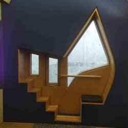 Die selten von innen zugänglichen thinking pods im Scottish Parliament.