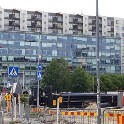 Tramgleise werden überall entfernt