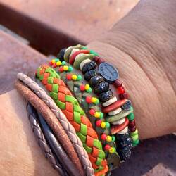 My bracelet collection from this trip so far!