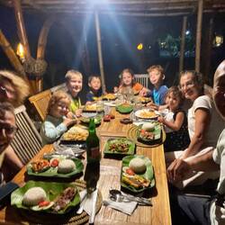 Goodbye dinner with Fam Balthasar