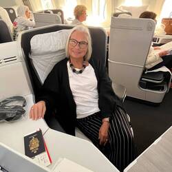 Flying home Business Class was treat