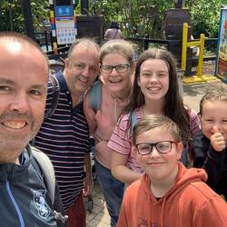 Got a tad damp with pirates spitting water on us on the log flume