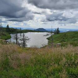 Lijkt alsof t water er net niet uitvalt / looks like the water just stays in the lake