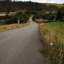 Leaving the hostel at Armenteira