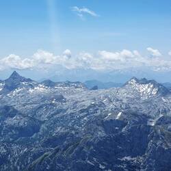 Blick zurück auf das Erreichte (Sommerstein, Saalfeldner Höhenweg, Hundstodgatterl)