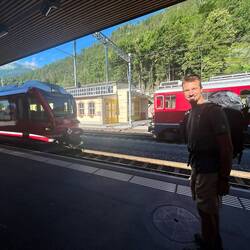 Berninaexpress fährt ein
