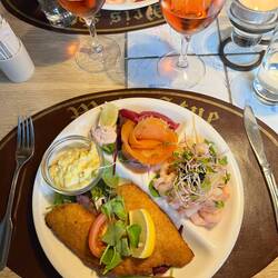 Am Abend noch eine leckere Fischplatte