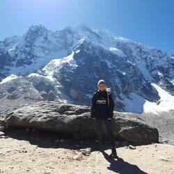 Salkantay (6.264m) und ich (1.70m)