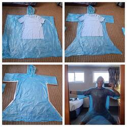 Tailored poncho to perfectly suit my classic starfish riding style