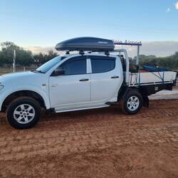 Last time we will probably see the truck as white!! Lol