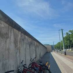 One side of the wall
