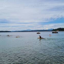 Und schon gehen die Boote unter