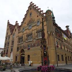 Am Sonnabend-Morgen ist es noch ruhig in Rathausnähe