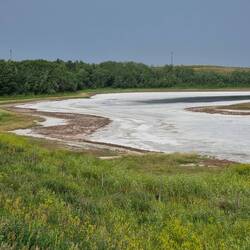 Can't figure out whether these are old salt marshes or chalk deposits