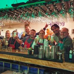 Zum Abschluss und als Belohnung gab es für die Weggefährten noch einen Pisco Sour Workshop.