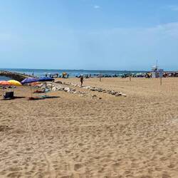 "Unser Strand" vom Camping Holiday