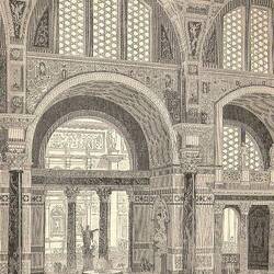 Frigidarium (Abkühlraum), Zeichnung aus dem Jahre 1899