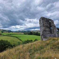 Part of Clun Castle