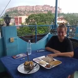 Dachterrasse unseres Hotels