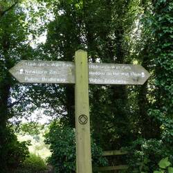 It would be hard to get lost with all the signs