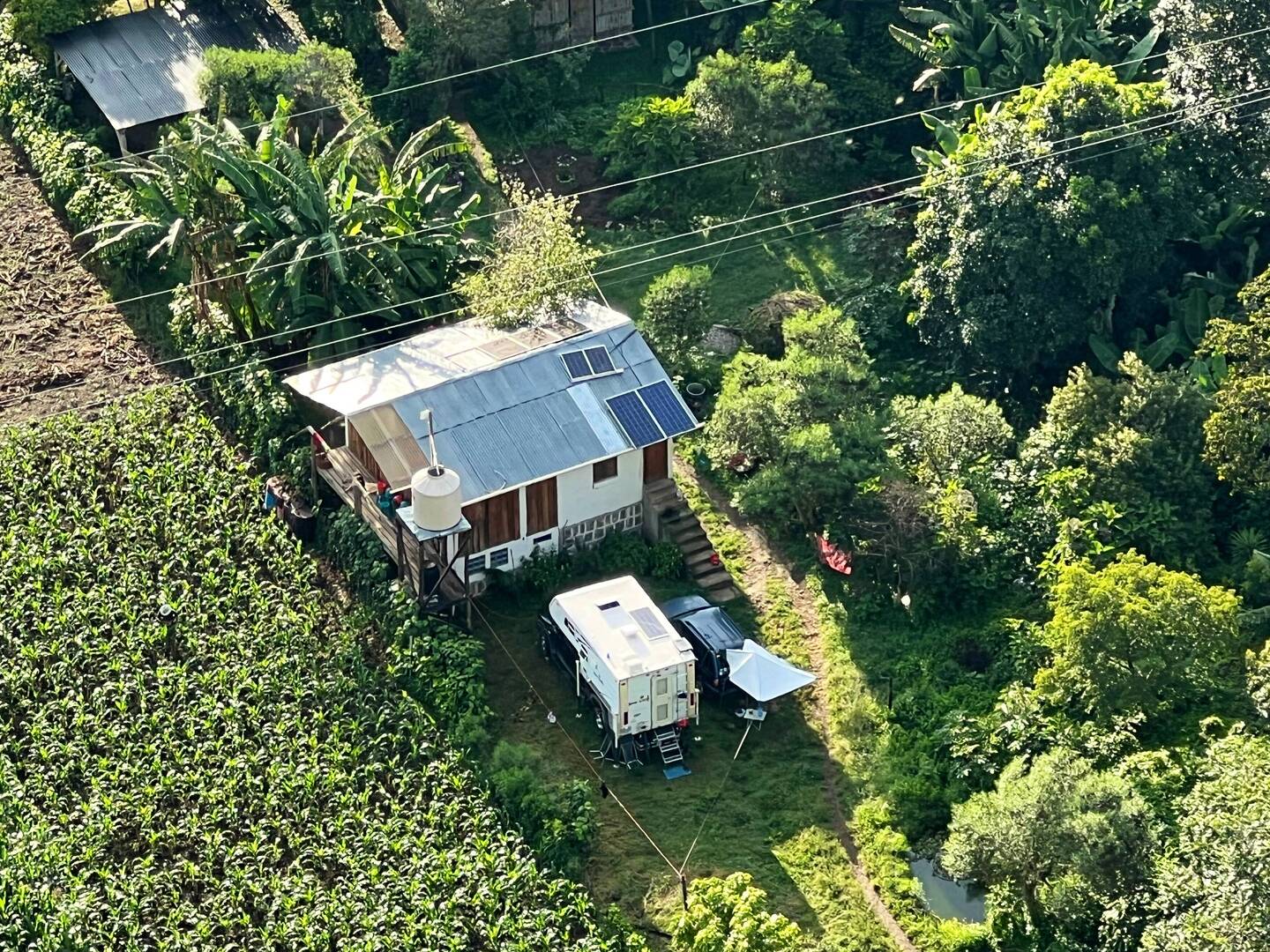 Ecocamping "The Hub" von oben