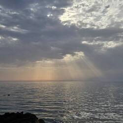 Da sind tatsächlich am letzten Tag ein paar Wölkchen aufgezogen