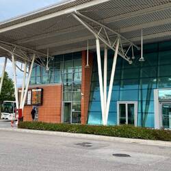 Grosse Bussstation in Jesolo