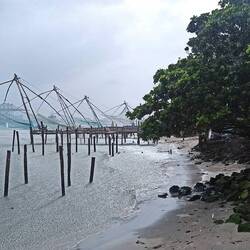 Chinesische Fischernetze in Cochin