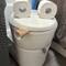 Brax decorated the toilet