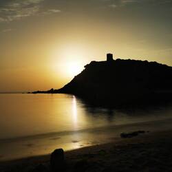 Sonnenuntergang am Torre die Poricciolo