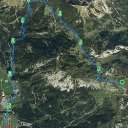 Dann geht's zurück zum Ausgangspunkt.