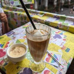One of the many egg coffees we had