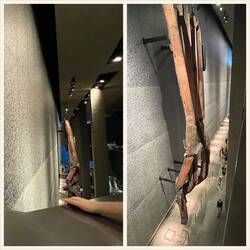 Where the plane hit the North Tower