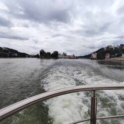 Drei Flüsse, links Inn mitte Donau rechts Ilz