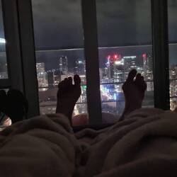 Mein Schlafzimmer mit Glaswänden