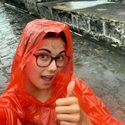 Wenigstens hatte ich meine Ruhe, da alle ins Trockene wollten :)