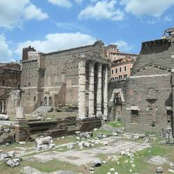 The Temple of Mars, built by Augustus Caesar
