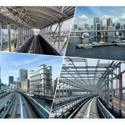 From our ride on the Yurikamome Monorail from the port into the city — Tokyo, Japan.