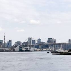 Welcome to Tokyo, Japan ... as Insignia approaches the port, we see Tokyo Tower.