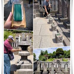 Shrine with the graves of Lord Asano and the 47 Samurai ... Sengakuji Temple — Tokyo, Japan.