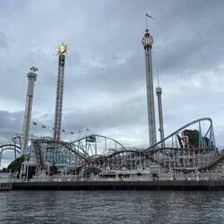 Passing by the amusement park