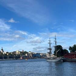 Leaving Stockholm harbor