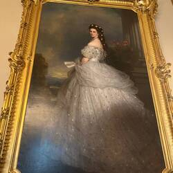 Sisi was famous for her beauty - here she is at 16, when she married her cousin Franz Josef