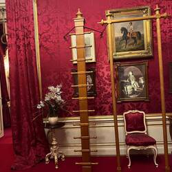 Sisi was obsessed with exercise and dieting - he bedroom is full of workout equipment!