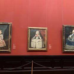 Spanish infanta at 2, 5 and 8 years old. She was engaged to an Austrian prince at birth