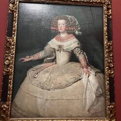 Velazques painted Spanish infanta, so that her portraits could be send to potential royal suitors