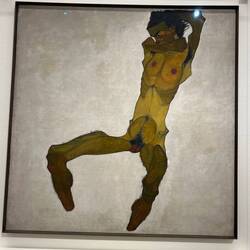 Schielle was famous for his bold self portraits